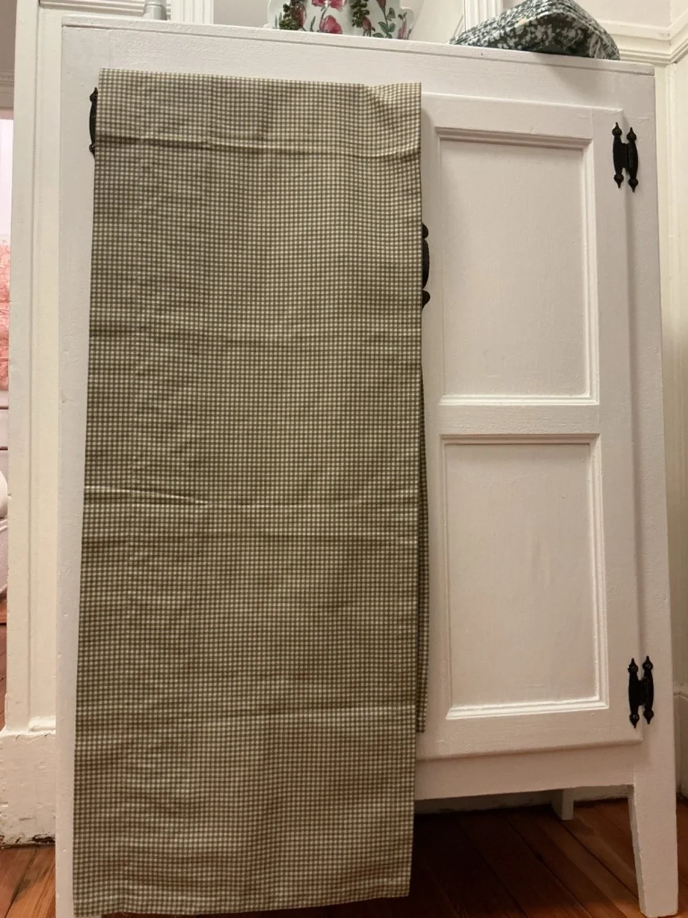 Vintage 100% Cotton Gingham Valance